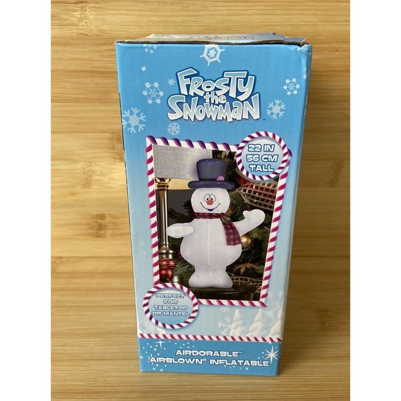 Gemmy Frosty the Snowman Indoor Inflatable Mantel Table Christmas 22” 2023 USB - Picture 4 of 6